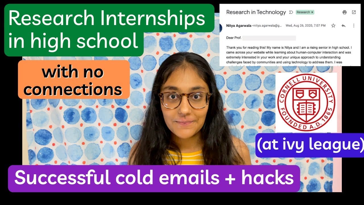How to Cold Email for an Internship High School