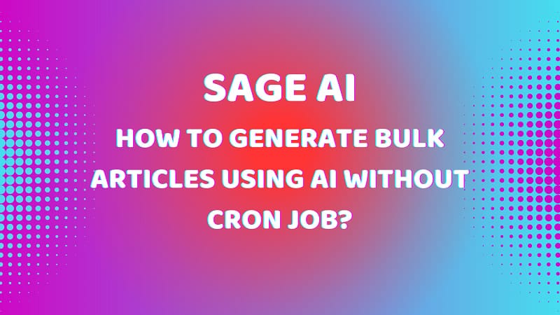 How to Generate Bulk Articles in Wordpress?