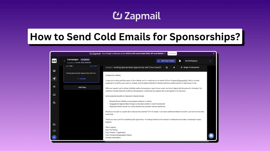 How to Send Cold Emails for Sponsorships