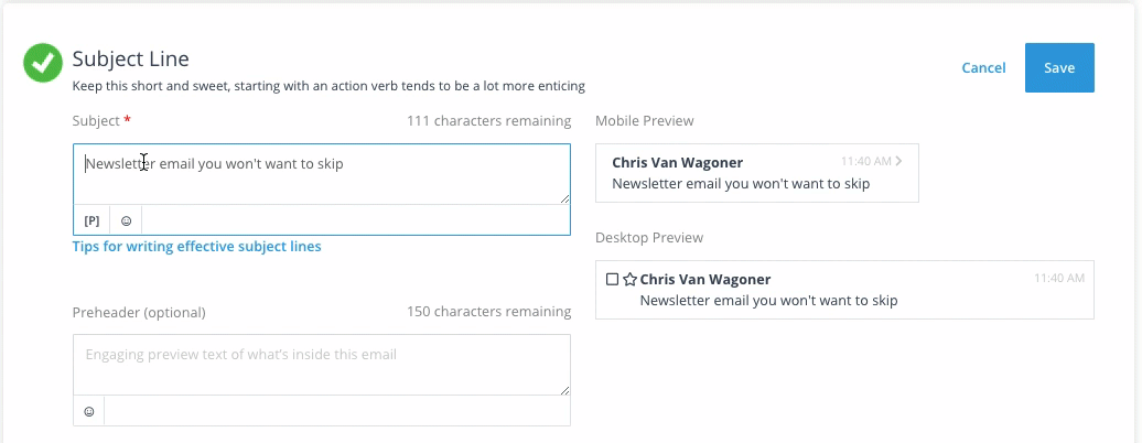 Do You Put Your Name in Email Subject Line