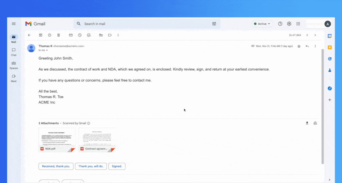 How Do You Sign a Email Document