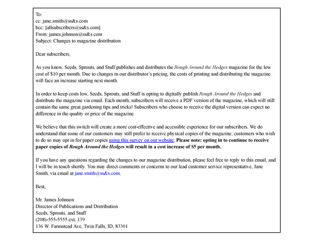 How Long Should Most Paragraphs in a Business Email Be