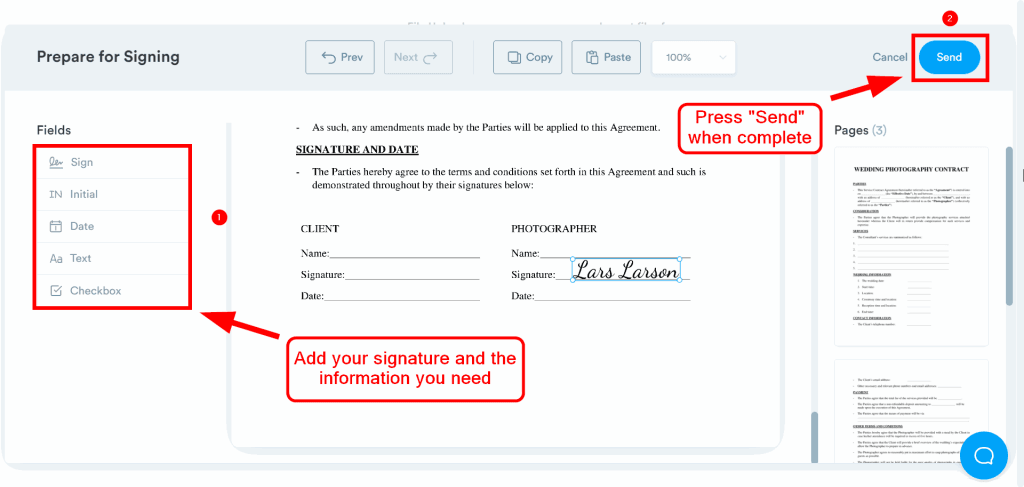How to Send a Signed Document by Email