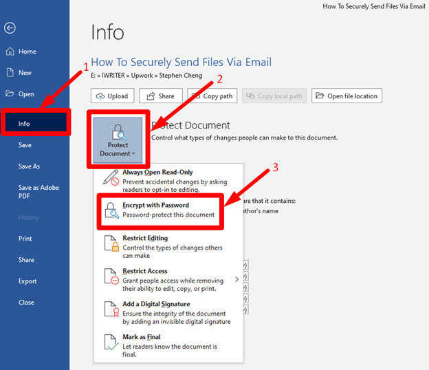 How to Send Documents Securely Through Email